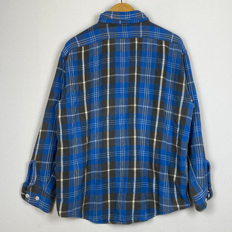 【中古品】【メンズ】 BIG MAC ビック マック 60's VINTAGE HEAVY FLANNEL L/S SHIRT 60年代 ヴィンテージ ヘビー フランネル ロングスリーブ シャツ 長袖 トップス 145-260803-sa-04-tei サイズ：XL カラー：ブルー 万代Net店