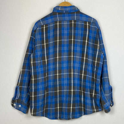 【中古品】【メンズ】 BIG MAC ビック マック 60's VINTAGE HEAVY FLANNEL L/S SHIRT 60年代 ヴィンテージ ヘビー フランネル ロングスリーブ シャツ 長袖 トップス 145-260803-sa-04-tei サイズ：XL カラー：ブルー 万代Net店