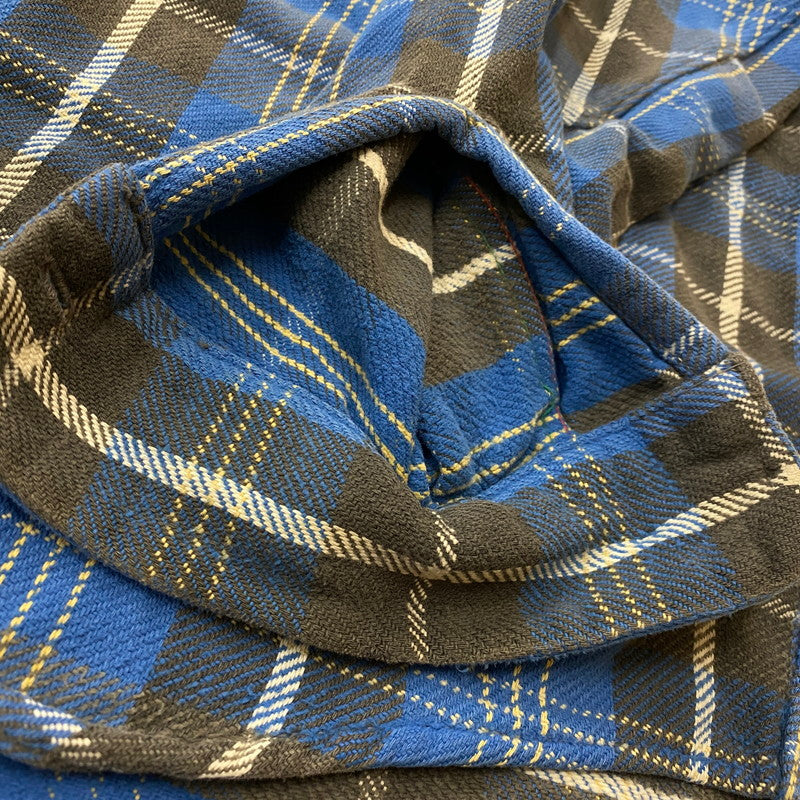 【中古品】【メンズ】 BIG MAC ビック マック 60's VINTAGE HEAVY FLANNEL L/S SHIRT 60年代 ヴィンテージ ヘビー フランネル ロングスリーブ シャツ 長袖 トップス 145-260803-sa-04-tei サイズ：XL カラー：ブルー 万代Net店