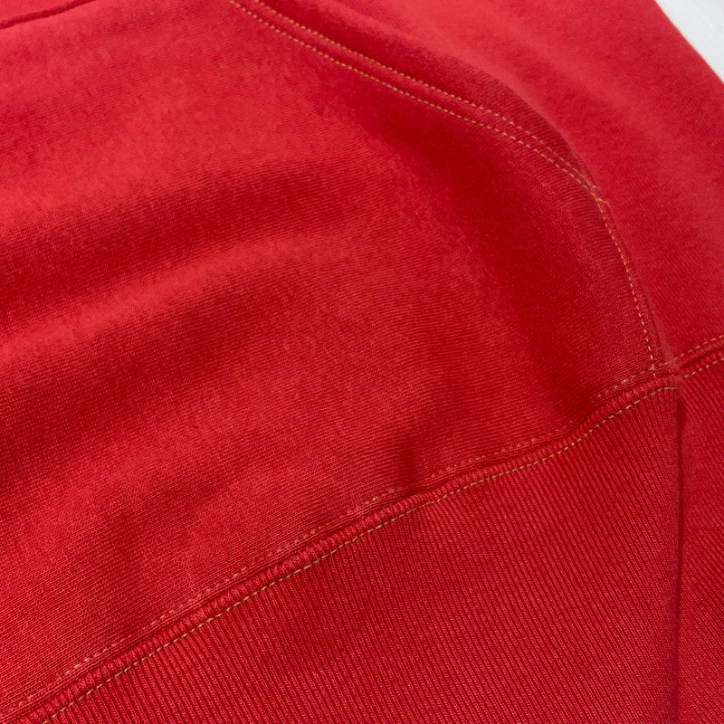 【中古品】【メンズ】 CUSHMAN クッシュマン HALF ZIP HOODIE ハーフ ジップ フーディー 長袖 トップス プルオーバーパーカー 145-260808-sa-07-tei サイズ：L カラー：レッド 万代Net店