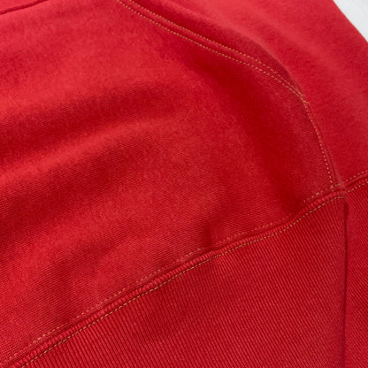 【中古品】【メンズ】 CUSHMAN クッシュマン HALF ZIP HOODIE ハーフ ジップ フーディー 長袖 トップス プルオーバーパーカー 145-260808-sa-07-tei サイズ：L カラー：レッド 万代Net店