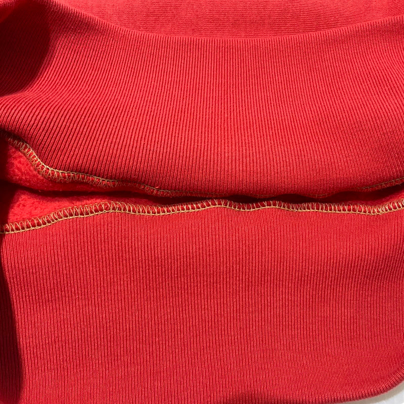 【中古品】【メンズ】 CUSHMAN クッシュマン HALF ZIP HOODIE ハーフ ジップ フーディー 長袖 トップス プルオーバーパーカー 145-260808-sa-07-tei サイズ：L カラー：レッド 万代Net店