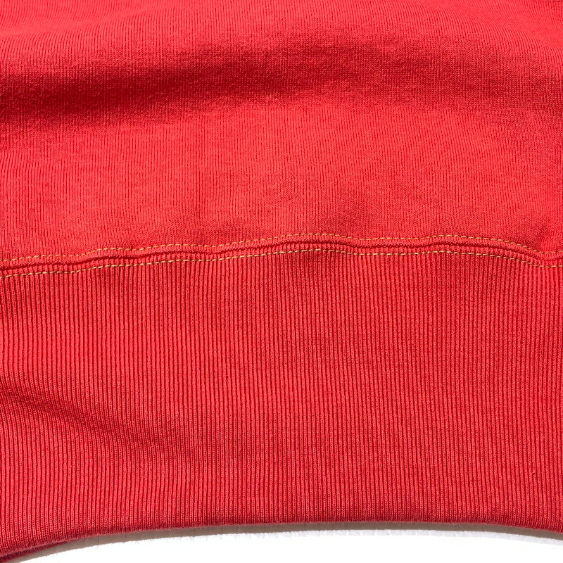 【中古品】【メンズ】 CUSHMAN クッシュマン HALF ZIP HOODIE ハーフ ジップ フーディー 長袖 トップス プルオーバーパーカー 145-260808-sa-07-tei サイズ：L カラー：レッド 万代Net店