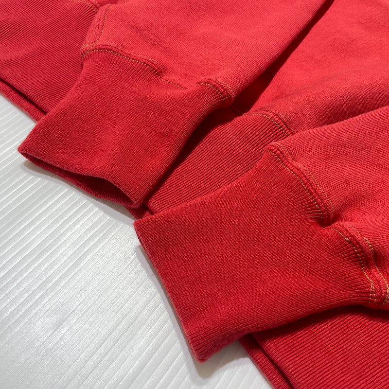 【中古品】【メンズ】 CUSHMAN クッシュマン HALF ZIP HOODIE ハーフ ジップ フーディー 長袖 トップス プルオーバーパーカー 145-260808-sa-07-tei サイズ：L カラー：レッド 万代Net店