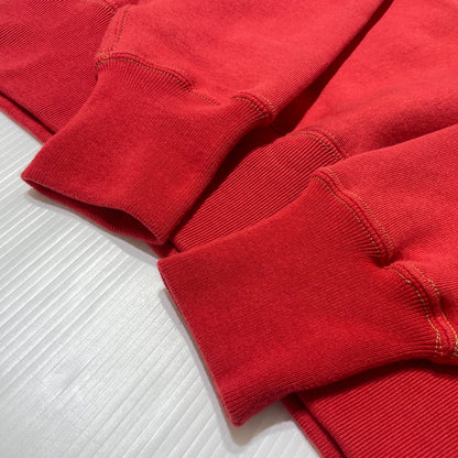 【中古品】【メンズ】 CUSHMAN クッシュマン HALF ZIP HOODIE ハーフ ジップ フーディー 長袖 トップス プルオーバーパーカー 145-260808-sa-07-tei サイズ：L カラー：レッド 万代Net店