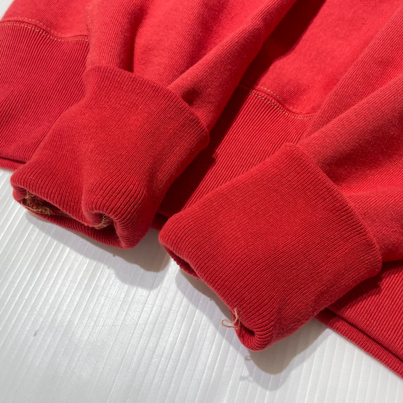 【中古品】【メンズ】 CUSHMAN クッシュマン HALF ZIP HOODIE ハーフ ジップ フーディー 長袖 トップス プルオーバーパーカー 145-260808-sa-07-tei サイズ：L カラー：レッド 万代Net店
