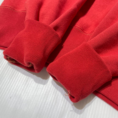 【中古品】【メンズ】 CUSHMAN クッシュマン HALF ZIP HOODIE ハーフ ジップ フーディー 長袖 トップス プルオーバーパーカー 145-260808-sa-07-tei サイズ：L カラー：レッド 万代Net店