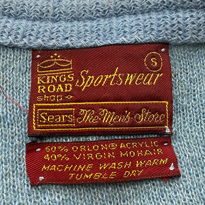【中古品】【メンズ】 SEARS SPORTSWEAR シアーズ スポーツウェア 60~70’s VINTAGE MOHAIR CARDIGAN 60～70年代 ヴィンテージ モヘア カーディガン 長袖 トップス 145-251130-aa-02-tei サイズ：S カラー：ブルー 万代Net店