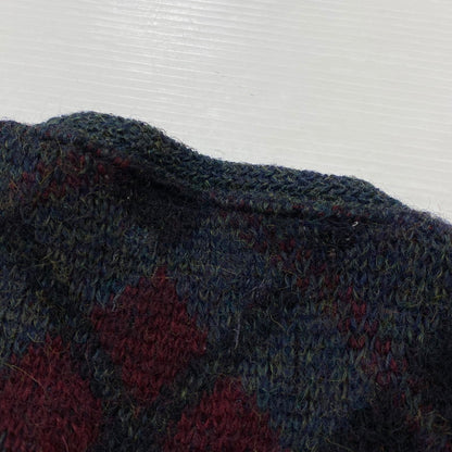 【中古品】【メンズ】 JUILLIARD ジュリアード 60~70's VINTAGE MOHAIR V NECK SWEATER 60～70年代 ヴィンテージ モヘア ブイ ネック セーター 長袖 トップス 145-251130-aa-01-tei サイズ：S カラー：アーガイル柄 万代Net店
