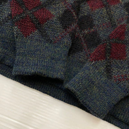 【中古品】【メンズ】 JUILLIARD ジュリアード 60~70's VINTAGE MOHAIR V NECK SWEATER 60～70年代 ヴィンテージ モヘア ブイ ネック セーター 長袖 トップス 145-251130-aa-01-tei サイズ：S カラー：アーガイル柄 万代Net店