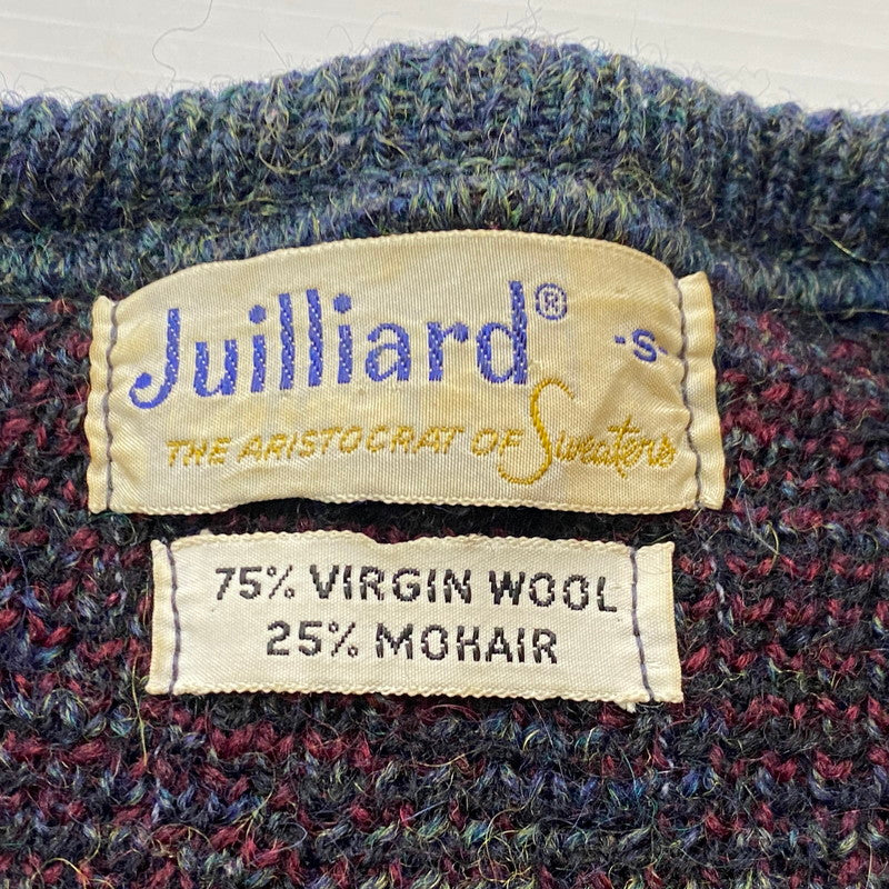 【中古品】【メンズ】 JUILLIARD ジュリアード 60~70's VINTAGE MOHAIR V NECK SWEATER 60～70年代 ヴィンテージ モヘア ブイ ネック セーター 長袖 トップス 145-251130-aa-01-tei サイズ：S カラー：アーガイル柄 万代Net店