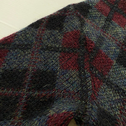 【中古品】【メンズ】 JUILLIARD ジュリアード 60~70's VINTAGE MOHAIR V NECK SWEATER 60～70年代 ヴィンテージ モヘア ブイ ネック セーター 長袖 トップス 145-251130-aa-01-tei サイズ：S カラー：アーガイル柄 万代Net店