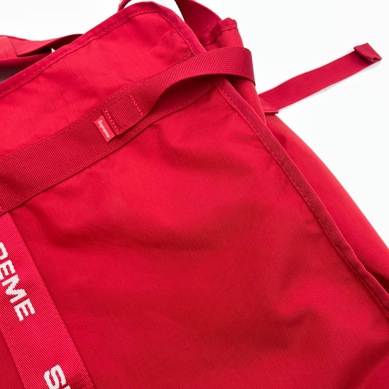 【中古品】【メンズ】 SUPREME シュプリーム 22FW LARGE HAUL TOTE "RED" ラージホールトートバッグ カバン ボストンバッグ 149-260804-yo-07-tei カラー：レッド 万代Net店