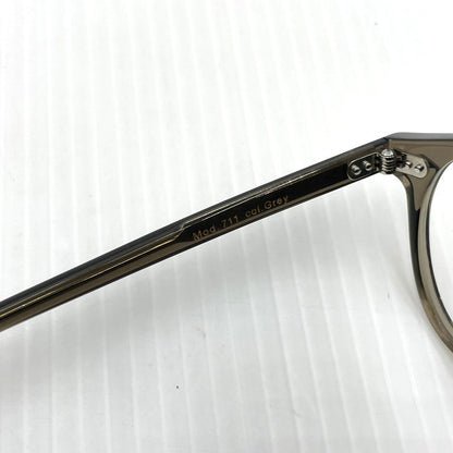 【中古品】【メンズ】 LESCA LUNETIER レスカ ルネティエ 711 度入り メガネ アイウェア 203-260804-yo-02-tei カラー：グレー 万代Net店