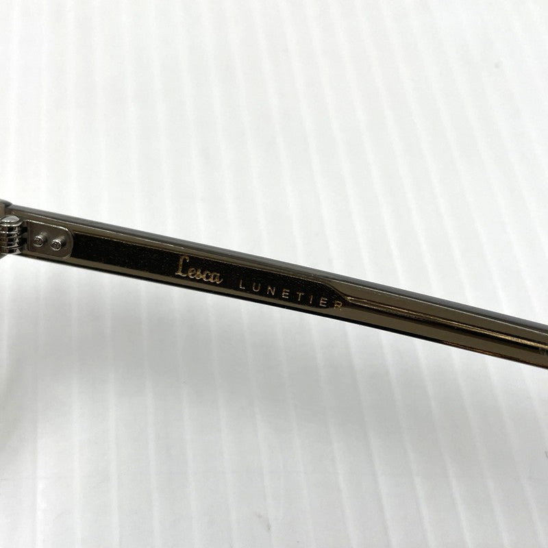 【中古品】【メンズ】 LESCA LUNETIER レスカ ルネティエ 711 度入り メガネ アイウェア 203-260804-yo-02-tei カラー：グレー 万代Net店