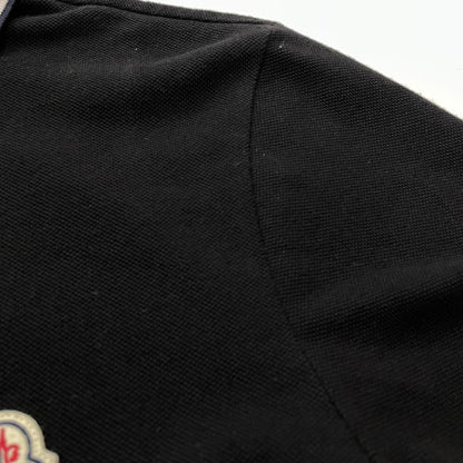 【中古品】【メンズ】 MONCLER モンクレール MAGLIA POLO MANICA L0918A70300 84556 マーリア ポロ マニカカミーチャ 半袖 トップス シャツ 141-260804-sa-05-tei サイズ：M カラー：ブラック 万代Net店