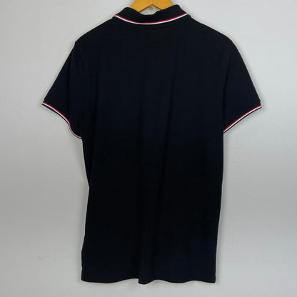 【中古品】【メンズ】 MONCLER モンクレール MAGLIA POLO MANICA L0918A70300 84556 マーリア ポロ マニカカミーチャ 半袖 トップス シャツ 141-260804-sa-05-tei サイズ：M カラー：ブラック 万代Net店