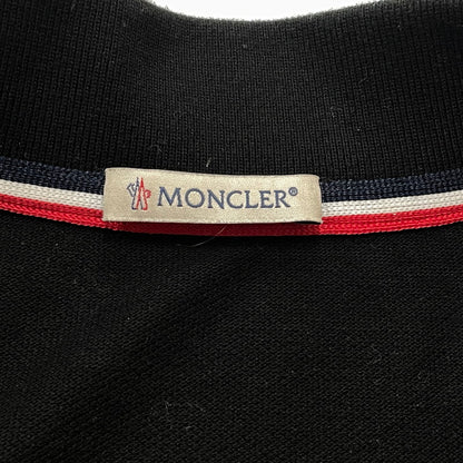 【中古品】【メンズ】 MONCLER モンクレール MAGLIA POLO MANICA L0918A70300 84556 マーリア ポロ マニカカミーチャ 半袖 トップス シャツ 141-260804-sa-05-tei サイズ：M カラー：ブラック 万代Net店