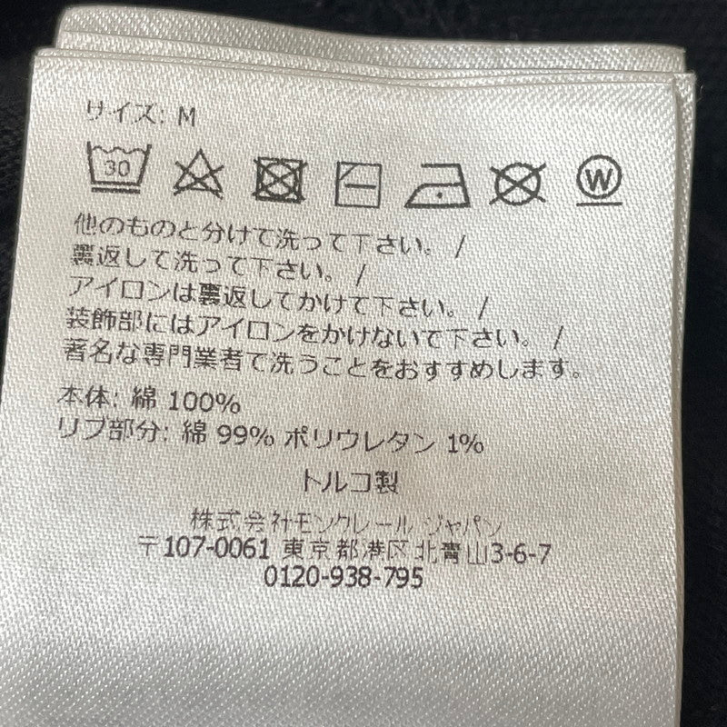 【中古品】【メンズ】 MONCLER モンクレール MAGLIA POLO MANICA L0918A70300 84556 マーリア ポロ マニカカミーチャ 半袖 トップス シャツ 141-260804-sa-05-tei サイズ：M カラー：ブラック 万代Net店