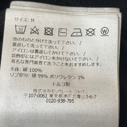 【中古品】【メンズ】 MONCLER モンクレール MAGLIA POLO MANICA L0918A70300 84556 マーリア ポロ マニカカミーチャ 半袖 トップス シャツ 141-260804-sa-05-tei サイズ：M カラー：ブラック 万代Net店