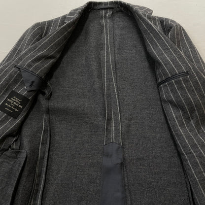 【中古品】【メンズ】 UNITED ARROWS ユナイテッド アローズ STRIPE WOOL SUIT SET UP ストライプ ウール スート セット アップ 147-260804-sa-06-tei サイズ：48 カラー：グレー 万代Net店