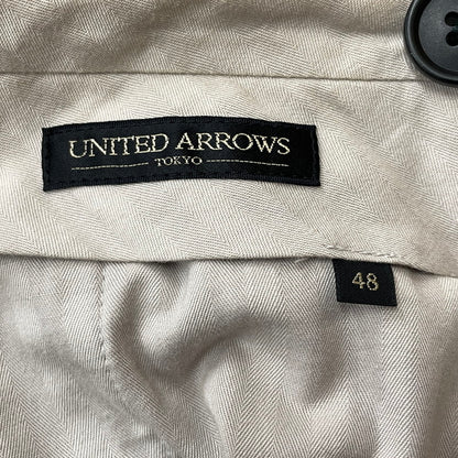 【中古品】【メンズ】 UNITED ARROWS ユナイテッド アローズ STRIPE WOOL SUIT SET UP ストライプ ウール スート セット アップ 147-260804-sa-06-tei サイズ：48 カラー：グレー 万代Net店