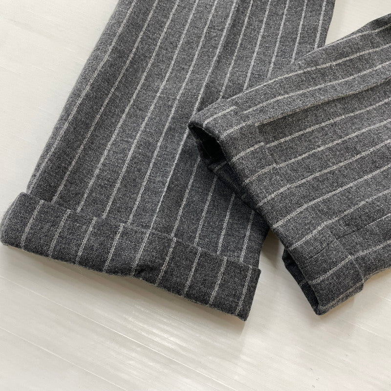 【中古品】【メンズ】 UNITED ARROWS ユナイテッド アローズ STRIPE WOOL SUIT SET UP ストライプ ウール スート セット アップ 147-260804-sa-06-tei サイズ：48 カラー：グレー 万代Net店