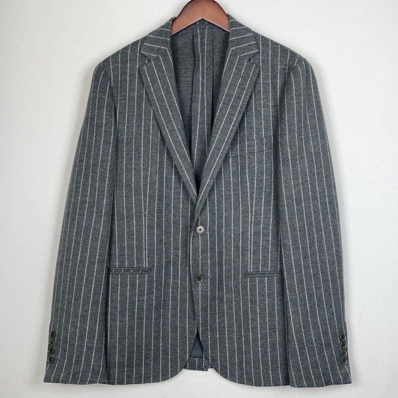 【中古品】【メンズ】 UNITED ARROWS ユナイテッド アローズ STRIPE WOOL SUIT SET UP ストライプ ウール スート セット アップ 147-260804-sa-06-tei サイズ：48 カラー：グレー 万代Net店
