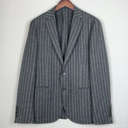 【中古品】【メンズ】 UNITED ARROWS ユナイテッド アローズ STRIPE WOOL SUIT SET UP ストライプ ウール スート セット アップ 147-260804-sa-06-tei サイズ：48 カラー：グレー 万代Net店