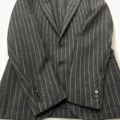 【中古品】【メンズ】 UNITED ARROWS ユナイテッド アローズ STRIPE WOOL SUIT SET UP ストライプ ウール スート セット アップ 147-260804-sa-06-tei サイズ：48 カラー：グレー 万代Net店