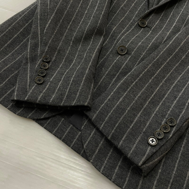 【中古品】【メンズ】 UNITED ARROWS ユナイテッド アローズ STRIPE WOOL SUIT SET UP ストライプ ウール スート セット アップ 147-260804-sa-06-tei サイズ：48 カラー：グレー 万代Net店
