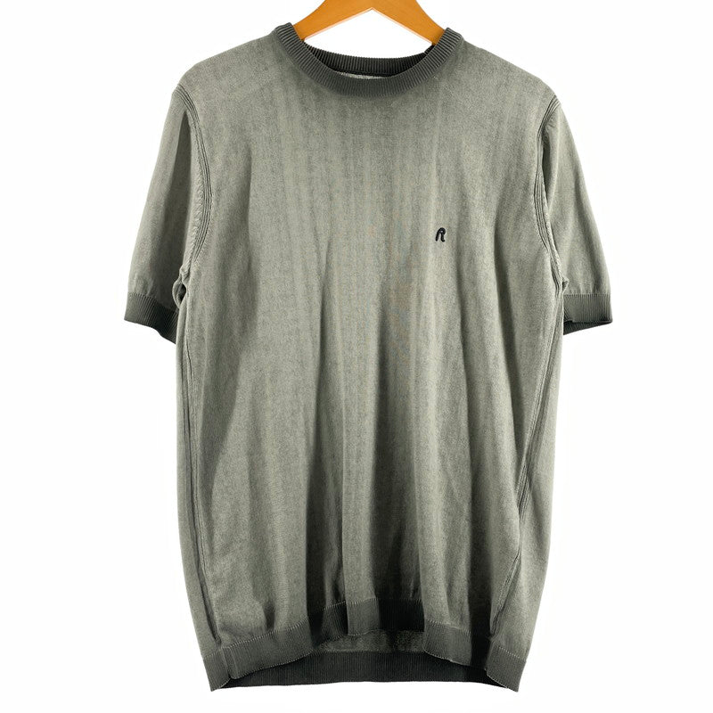 【中古品】【メンズ】 REPLAY リプレイ OMBRE SOFTCOTTON S/S KNIT UK4718.000.G20785A オンブレ ソフトコットン ショートスリーブ ニット 半袖 トップス 141-260805-sa-02-tei サイズ：S カラー：オリーブ 万代Net店