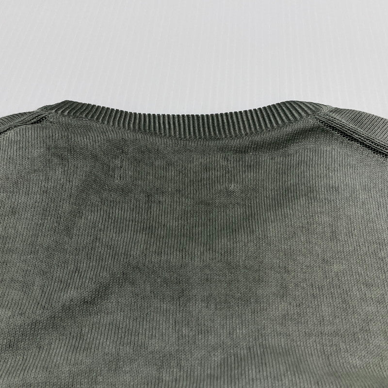 【中古品】【メンズ】 REPLAY リプレイ OMBRE SOFTCOTTON S/S KNIT UK4718.000.G20785A オンブレ ソフトコットン ショートスリーブ ニット 半袖 トップス 141-260805-sa-02-tei サイズ：S カラー：オリーブ 万代Net店