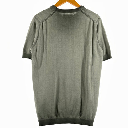 【中古品】【メンズ】 REPLAY リプレイ OMBRE SOFTCOTTON S/S KNIT UK4718.000.G20785A オンブレ ソフトコットン ショートスリーブ ニット 半袖 トップス 141-260805-sa-02-tei サイズ：S カラー：オリーブ 万代Net店