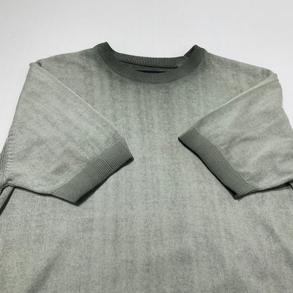 【中古品】【メンズ】 REPLAY リプレイ OMBRE SOFTCOTTON S/S KNIT UK4718.000.G20785A オンブレ ソフトコットン ショートスリーブ ニット 半袖 トップス 141-260805-sa-02-tei サイズ：S カラー：オリーブ 万代Net店