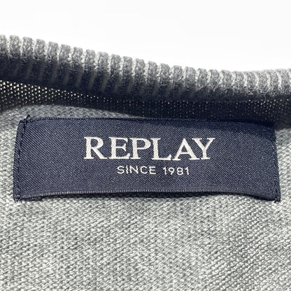 【中古品】【メンズ】 REPLAY リプレイ OMBRE SOFTCOTTON S/S KNIT UK4718.000.G20785A オンブレ ソフトコットン ショートスリーブ ニット 半袖 トップス 141-260805-sa-02-tei サイズ：S カラー：オリーブ 万代Net店