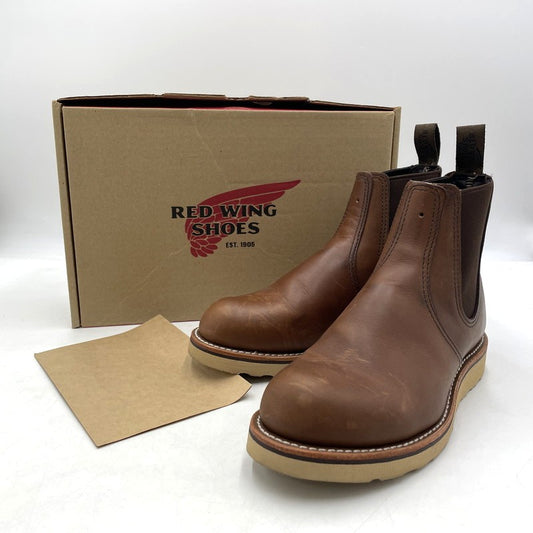 【中古品】【メンズ】 REDWING レッドウィング CLASSIC CHELSEA 3190 クラシック チェルシー 靴 ブーツ 164-260811-yo-14-tei サイズ：7D カラー：ブラウン 万代Net店