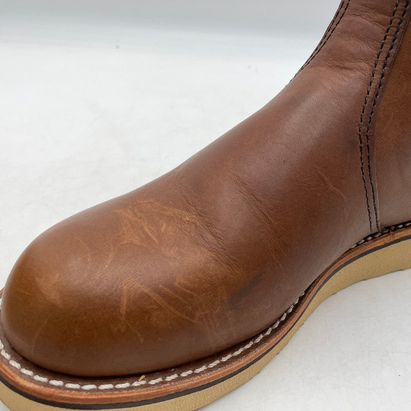 【中古品】【メンズ】 REDWING レッドウィング CLASSIC CHELSEA 3190 クラシック チェルシー 靴 ブーツ 164-260811-yo-14-tei サイズ：7D カラー：ブラウン 万代Net店