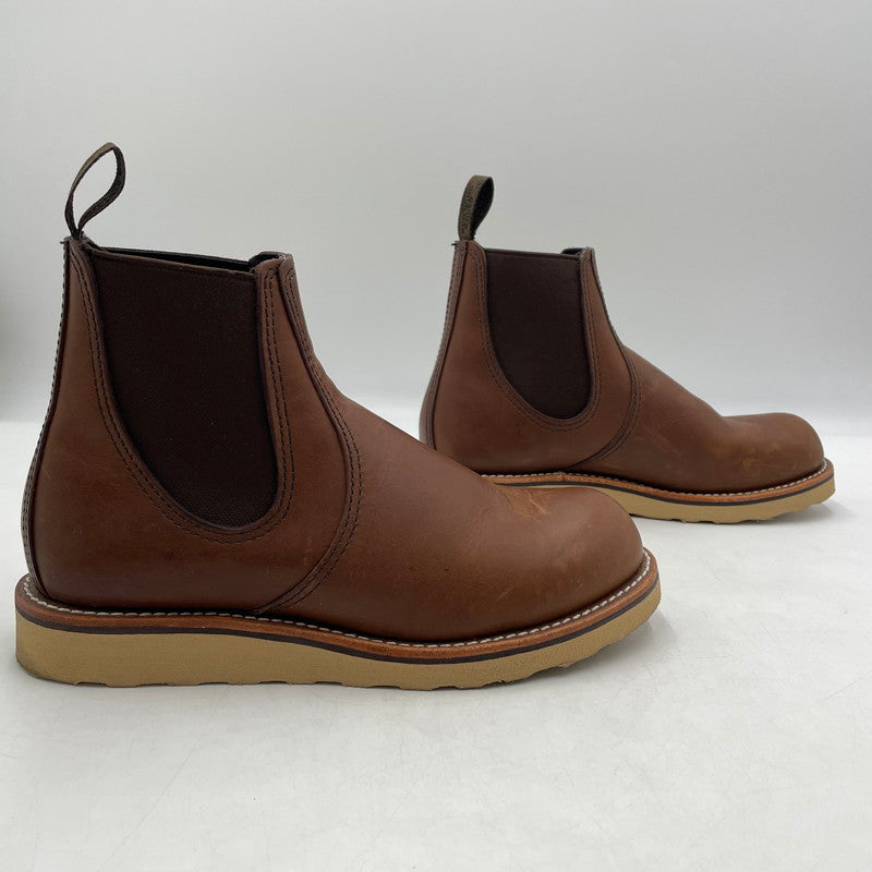 【中古品】【メンズ】 REDWING レッドウィング CLASSIC CHELSEA 3190 クラシック チェルシー 靴 ブーツ 164-260811-yo-14-tei サイズ：7D カラー：ブラウン 万代Net店