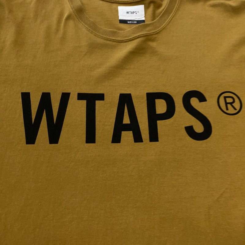 【中古品】【メンズ】 WTAPS ダブルタップス WTVUA TEE ダブリュー ティー ヴィー ユーエー Tシャツ 半袖 トップス 142-260821-sa -09-tei サイズ：03 カラー：キャメル 万代Net店