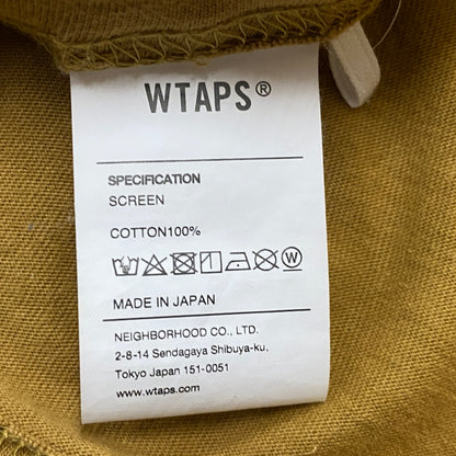 【中古品】【メンズ】 WTAPS ダブルタップス WTVUA TEE ダブリュー ティー ヴィー ユーエー Tシャツ 半袖 トップス 142-260821-sa -09-tei サイズ：03 カラー：キャメル 万代Net店