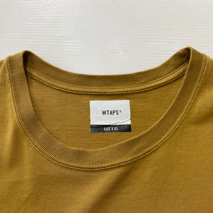 【中古品】【メンズ】 WTAPS ダブルタップス WTVUA TEE ダブリュー ティー ヴィー ユーエー Tシャツ 半袖 トップス 142-260821-sa -09-tei サイズ：03 カラー：キャメル 万代Net店