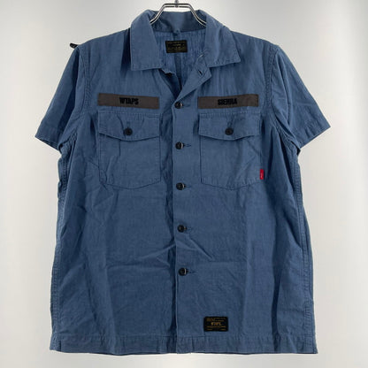 【中古品】【メンズ】 WTAPS ダブルタップス BUDS S/S 01 SHIRT 171GWDT-SHM02 バッズ ショートスリーブ 01 シャツ 半袖 トップス 142-260805-sa-01-tei サイズ：1 カラー：ブルー 万代Net店