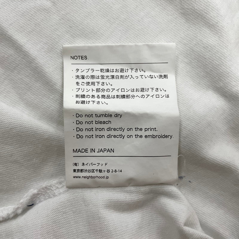 【中古品】【メンズ】 NEIGHBORHOOD ネイバーフッド 21SS ZILD S/S C-TEE ジルド ショートスリーブ コットン Tシャツ 半袖トップス 142-260826-ss-01-teih サイズ：M カラー：ホワイト 万代Net店
