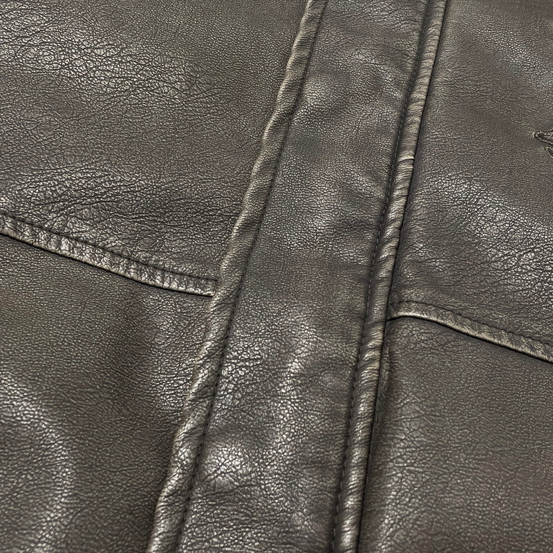 【中古品】【メンズ】 BEN DAVIS ベン デイビス FAKE LEATHER JACKET T-25780011 フェイク レザー ジャケット アウター 147-260805-sa-03-tei サイズ：L カラー：ブラウン 万代Net店