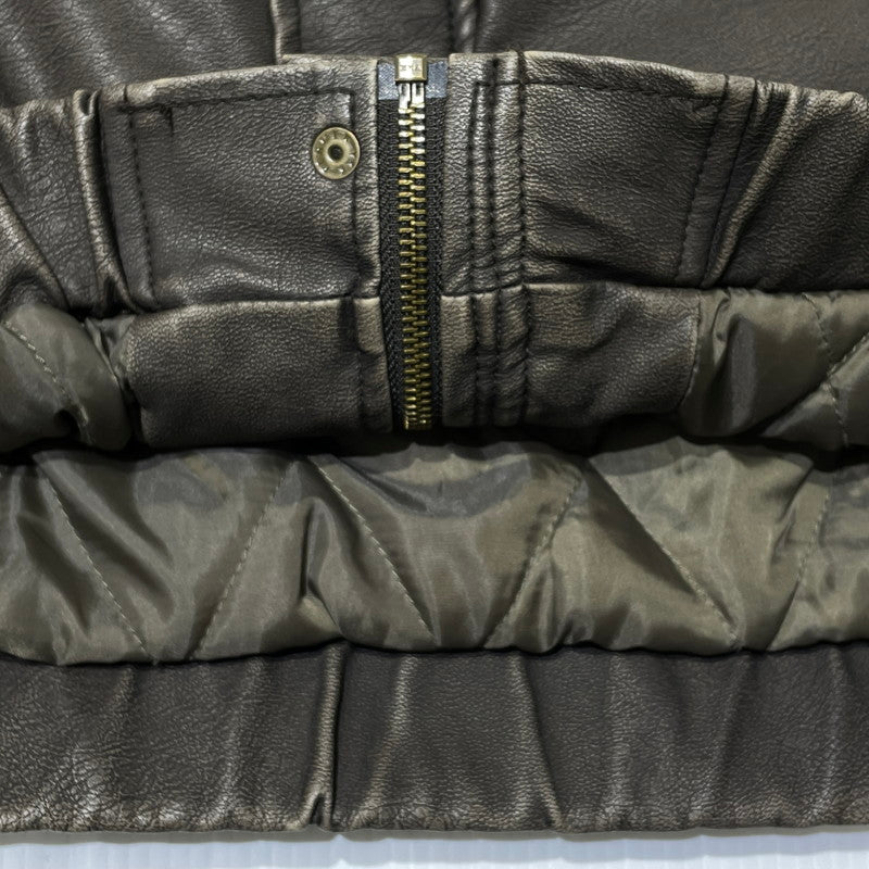 【中古品】【メンズ】 BEN DAVIS ベン デイビス FAKE LEATHER JACKET T-25780011 フェイク レザー ジャケット アウター 147-260805-sa-03-tei サイズ：L カラー：ブラウン 万代Net店