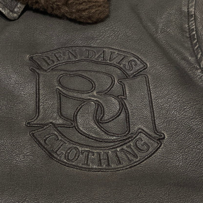 【中古品】【メンズ】 BEN DAVIS ベン デイビス FAKE LEATHER JACKET T-25780011 フェイク レザー ジャケット アウター 147-260805-sa-03-tei サイズ：L カラー：ブラウン 万代Net店
