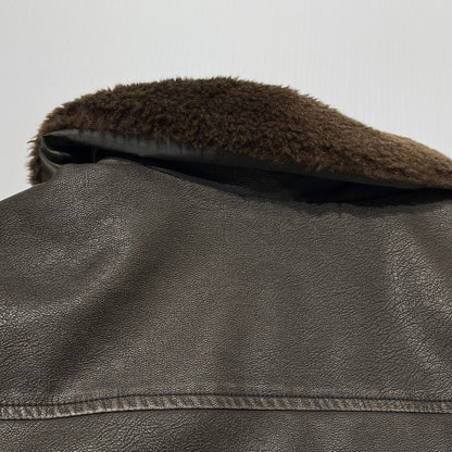 【中古品】【メンズ】 BEN DAVIS ベン デイビス FAKE LEATHER JACKET T-25780011 フェイク レザー ジャケット アウター 147-260805-sa-03-tei サイズ：L カラー：ブラウン 万代Net店