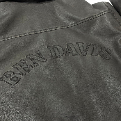 【中古品】【メンズ】 BEN DAVIS ベン デイビス FAKE LEATHER JACKET T-25780011 フェイク レザー ジャケット アウター 147-260805-sa-03-tei サイズ：L カラー：ブラウン 万代Net店