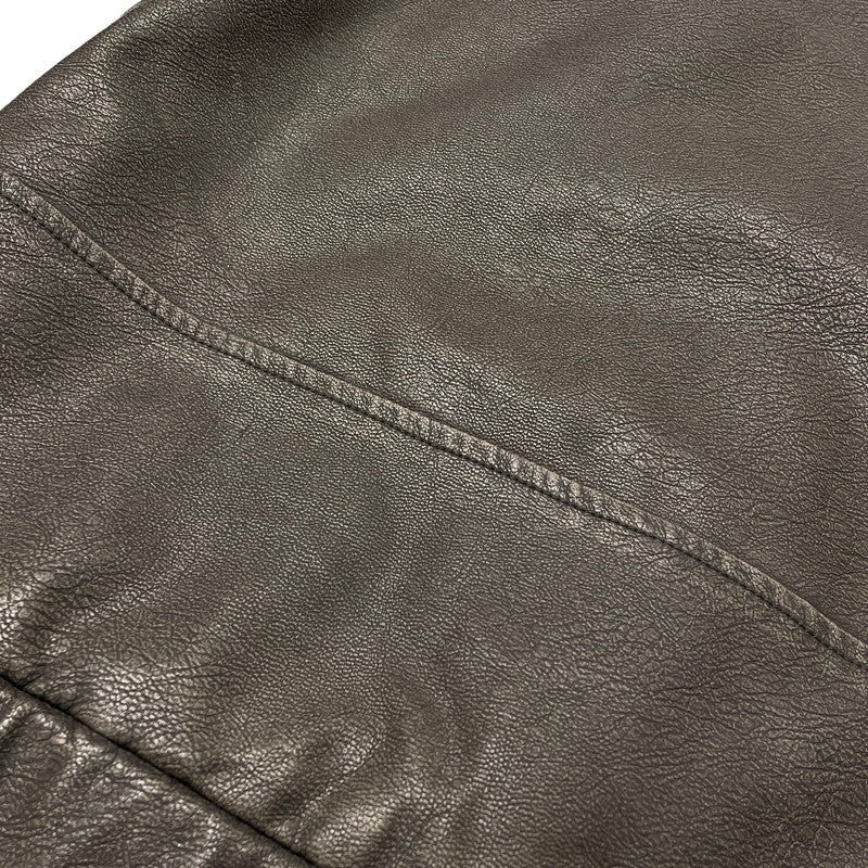 【中古品】【メンズ】 BEN DAVIS ベン デイビス FAKE LEATHER JACKET T-25780011 フェイク レザー ジャケット アウター 147-260805-sa-03-tei サイズ：L カラー：ブラウン 万代Net店